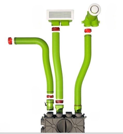 distribution d'air brink gaine circulaire vmc double flux