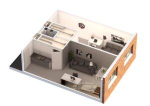 plan intérieur d'un logement