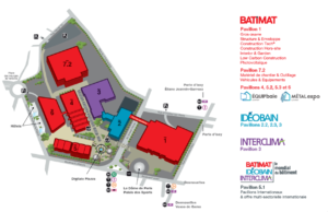 Plan pavillons du Mondial du Bâtiment 2024