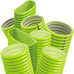 Gamme de gaines pour ventilation double flux Brink : semi-circulaires et circulaires