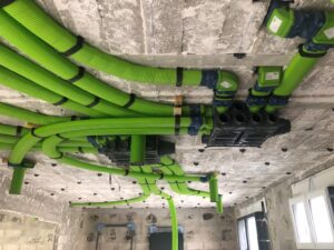 réseaux de gaines semi-circulaires ventilation double flux brink